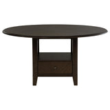  Coaster Furniture Twyla 115100 60-inch Round Dining Table with Drawer - Dark Cocoa IMAGE 3