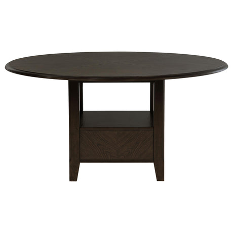  Coaster Furniture Twyla 115100 60-inch Round Dining Table with Drawer - Dark Cocoa IMAGE 4