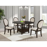  Coaster Furniture Twyla 115100 60-inch Round Dining Table with Drawer - Dark Cocoa IMAGE 7