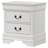  Coaster Furniture Louis Philippe 202442 2-Drawer Nightstand Bedside Table - White IMAGE 4