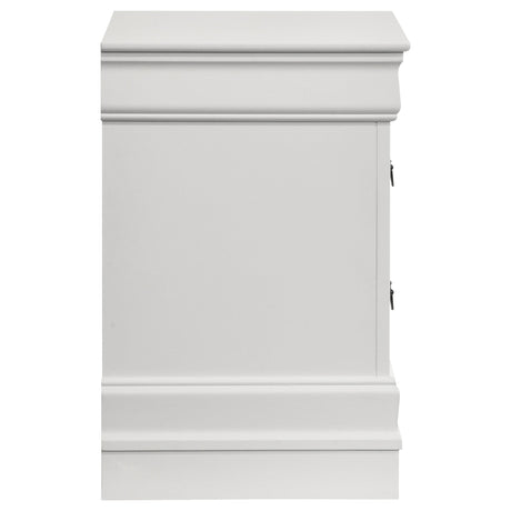  Coaster Furniture Louis Philippe 202442 2-Drawer Nightstand Bedside Table - White IMAGE 9