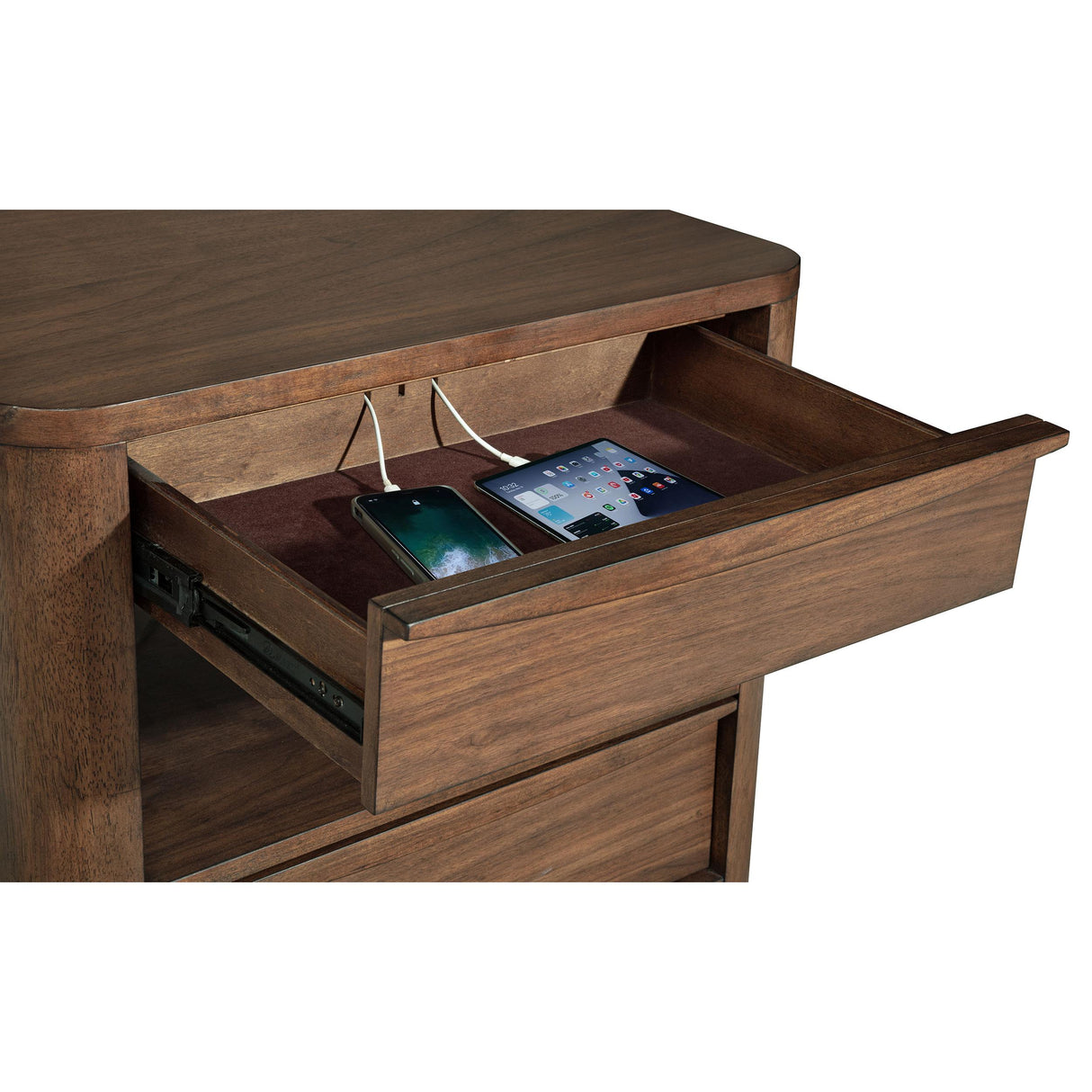  Coaster Furniture Maderia 223322 2-Drawer Nightstand Bedside Table - Walnut IMAGE 10