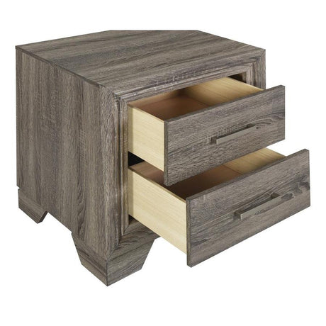  Coaster Furniture Wright 223342 2-Drawer Nightstand Bedside Table - Brown Oak IMAGE 10
