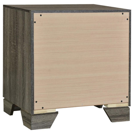 Coaster Furniture Wright 223342 2-Drawer Nightstand Bedside Table - Brown Oak IMAGE 6