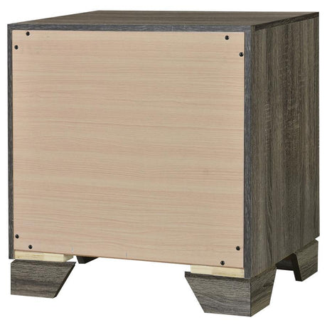  Coaster Furniture Wright 223342 2-Drawer Nightstand Bedside Table - Brown Oak IMAGE 8