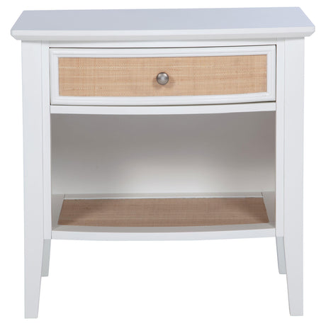  Coaster Furniture Bexhill 223472 1-Drawer Nightstand Bedside Table - White IMAGE 3