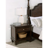  Coaster Furniture Andover 223632 1-Drawer Nightstand Bedside Table - Dark Oak IMAGE 2