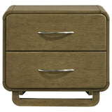  Coaster Furniture Amsbury 224272 2-Drawer Nightstand Bedside Table - Nutmeg IMAGE 3