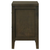  Coaster Furniture Wilkes 224422 2-Drawer Nightstand Bedside Table - Dark Cocoa IMAGE 5