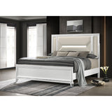  Coaster Furniture Marmore 224961KE 64-inch Eastern King Panel Bed LED Headboard - White IMAGE 2