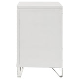  Coaster Furniture Marmore 224962 2-Drawer Nightstand Bedside Table - White IMAGE 5
