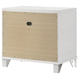  Coaster Furniture Marmore 224962 2-Drawer Nightstand Bedside Table - White IMAGE 8