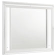  Coaster Furniture Marmore 224964 LED Dresser Mirror - White IMAGE 1