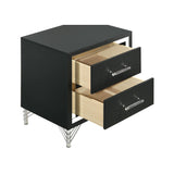  Coaster Furniture Lucia 224992 2-Drawer Nightstand Bedside Table - Black IMAGE 11