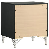  Coaster Furniture Lucia 224992 2-Drawer Nightstand Bedside Table - Black IMAGE 6