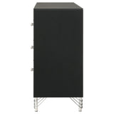  Coaster Furniture Lucia 224993 6-Drawer Dresser Cabinet - Black IMAGE 5