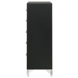  Coaster Furniture Lucia 224995 5-Drawer Bedroom Chest of Drawers - Black IMAGE 5