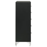  Coaster Furniture Lucia 224995 5-Drawer Bedroom Chest of Drawers - Black IMAGE 9
