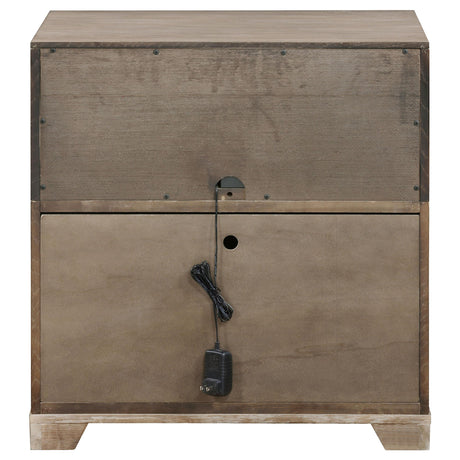 Coaster Furniture Kenora 224852 1-Drawer Nightstand Bedside Table - Barley Brown IMAGE 7