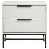  Coaster Furniture Sonora 224862 2-Drawer Nightstand Bedside Table - White IMAGE 3
