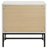  Coaster Furniture Sonora 224862 2-Drawer Nightstand Bedside Table - White IMAGE 7