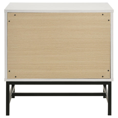  Coaster Furniture Sonora 224862 2-Drawer Nightstand Bedside Table - White IMAGE 7