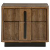  Coaster Furniture Terrace 224902 2-Drawer Nightstand Bedside Table - Ash Brown IMAGE 3