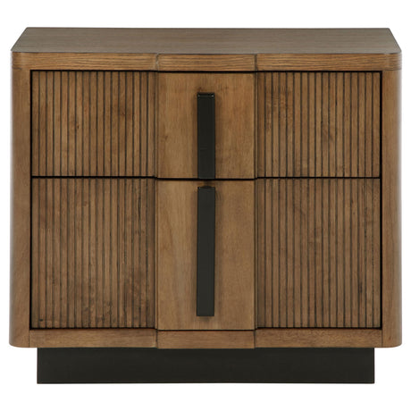  Coaster Furniture Terrace 224902 2-Drawer Nightstand Bedside Table - Ash Brown IMAGE 3