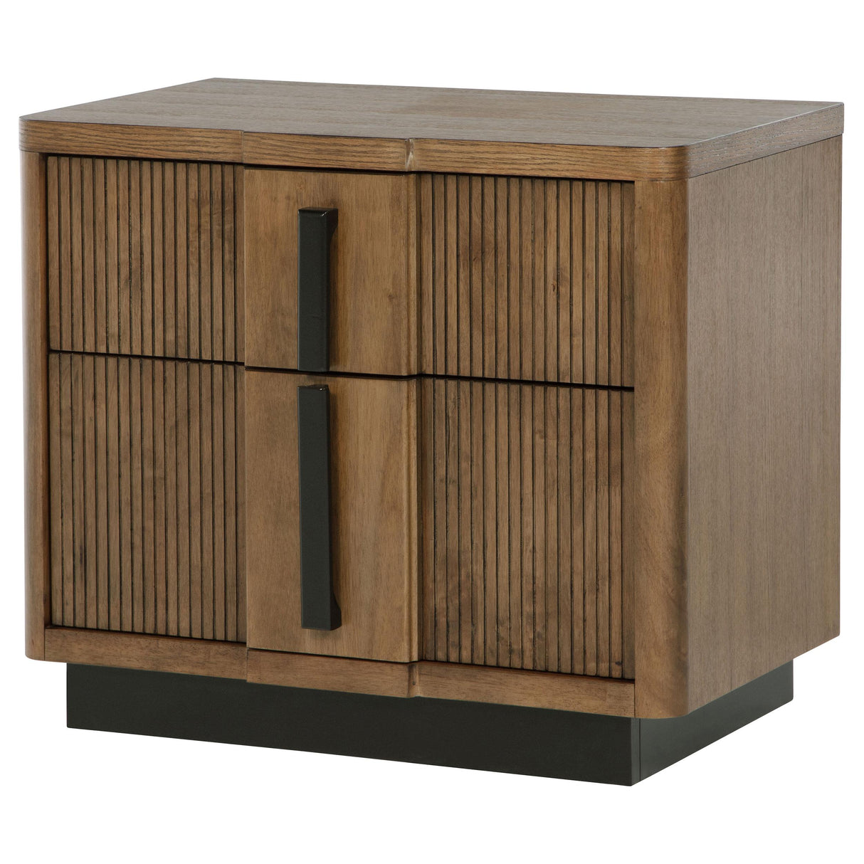  Coaster Furniture Terrace 224902 2-Drawer Nightstand Bedside Table - Ash Brown IMAGE 4