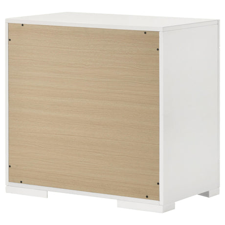  Coaster Furniture Ives 224942 2-Drawer Nightstand Bedside Table - White High Gloss IMAGE 8
