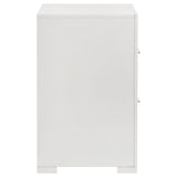  Coaster Furniture Ives 224942 2-Drawer Nightstand Bedside Table - White High Gloss IMAGE 9