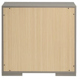  Coaster Furniture Ives 224972 2-Drawer Nightstand Bedside Table - Grey High Gloss IMAGE 7