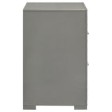  Coaster Furniture Ives 224972 2-Drawer Nightstand Bedside Table - Grey High Gloss IMAGE 9