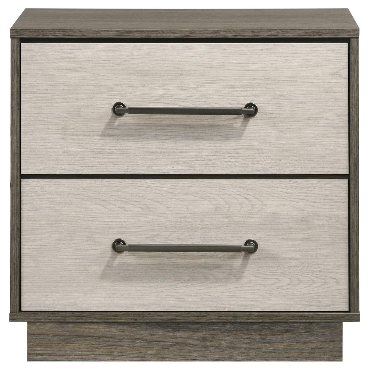  Coaster Furniture Fenwick 224982 2-Drawer Nightstand Bedside Table - Grey Oak IMAGE 3