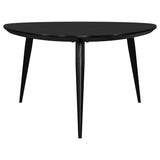  Coaster Furniture Odessa 707918 Triangular Solid Wood Coffee Table - Black IMAGE 3
