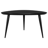  Coaster Furniture Odessa 707918 Triangular Solid Wood Coffee Table - Black IMAGE 7