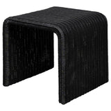  Coaster Furniture Cahya 708517 Woven Rattan Square End Table - Black IMAGE 4