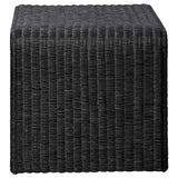  Coaster Furniture Cahya 708517 Woven Rattan Square End Table - Black IMAGE 5