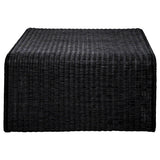  Coaster Furniture Cahya 708518 Woven Rattan Square Coffee Table - Black IMAGE 5