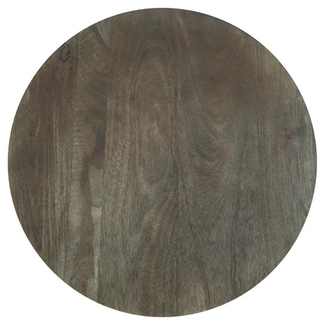  Coaster Furniture Kinkaid 710137 Round Solid Mango Wood End Table - Brown IMAGE 5