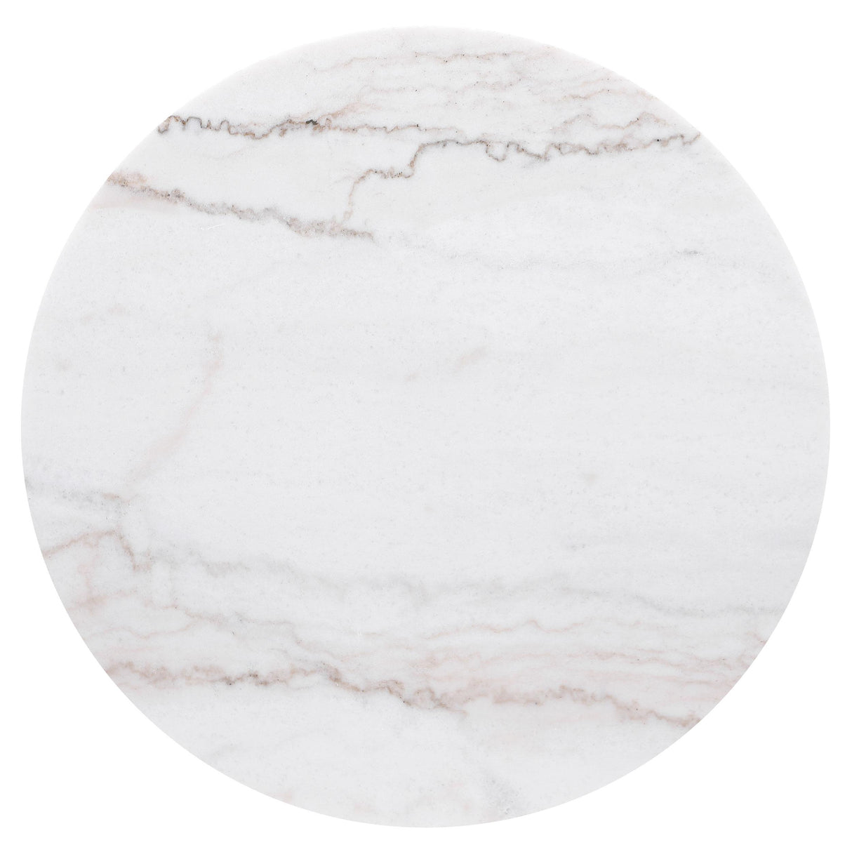  Coaster Furniture Jason 710417 Round Marble Top Side End Table - White and Charcoal IMAGE 4