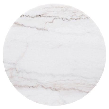  Coaster Furniture Jason 710417 Round Marble Top Side End Table - White and Charcoal IMAGE 4