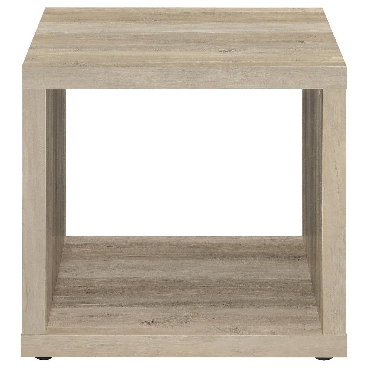  Coaster Furniture Frisco 710517 Square Engineered Wood Side End Table - Distressed Pine IMAGE 3