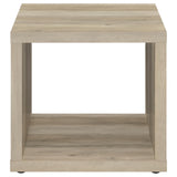  Coaster Furniture Frisco 710517 Square Engineered Wood Side End Table - Distressed Pine IMAGE 3