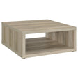  Coaster Furniture Frisco 710518 Square Engineered Wood Coffee Table - Distressed Pine IMAGE 1