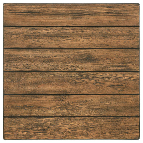  Coaster Furniture Payne 710546 Wood End Table with Shelf - Distressed Brown IMAGE 4