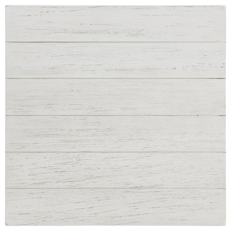  Coaster Furniture Payne 710556 Wood End Table with Shelf - Distressed White IMAGE 4