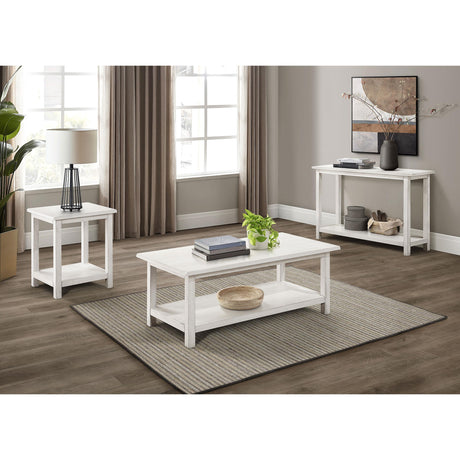  Coaster Furniture Payne 710559 Wood Entryway Sofa Console Table - White IMAGE 6