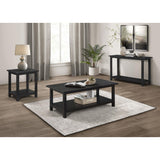  Coaster Furniture Payne 710566 Wood End Table with Shelf - Distressed Java IMAGE 6