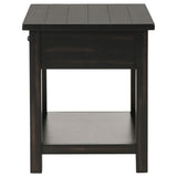  Coaster Furniture Payne 710567 1-Drawer Wood End Table with Shelf - Distressed Java IMAGE 5